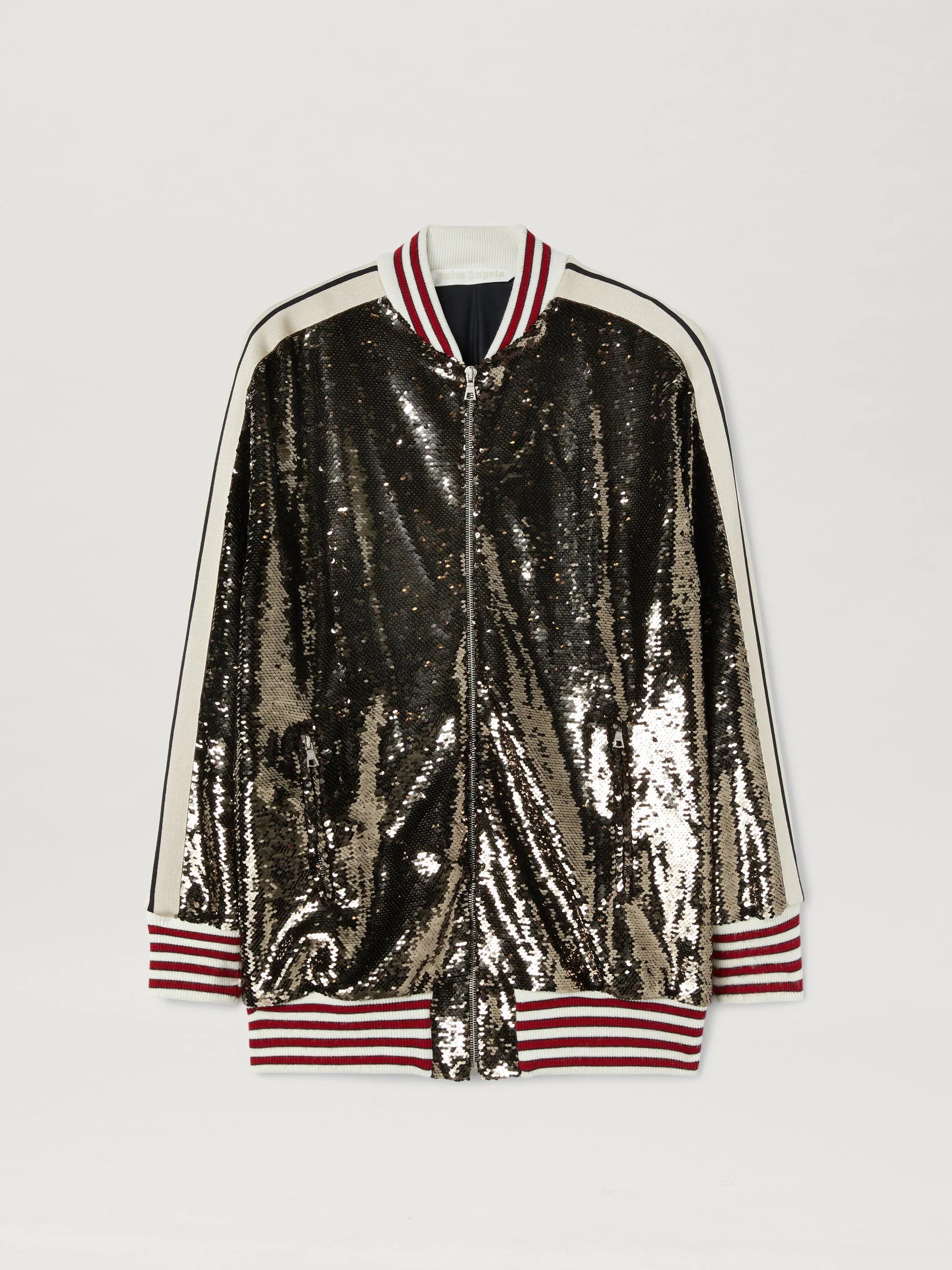 SEQUINS LONG TRACK JACKET - 1