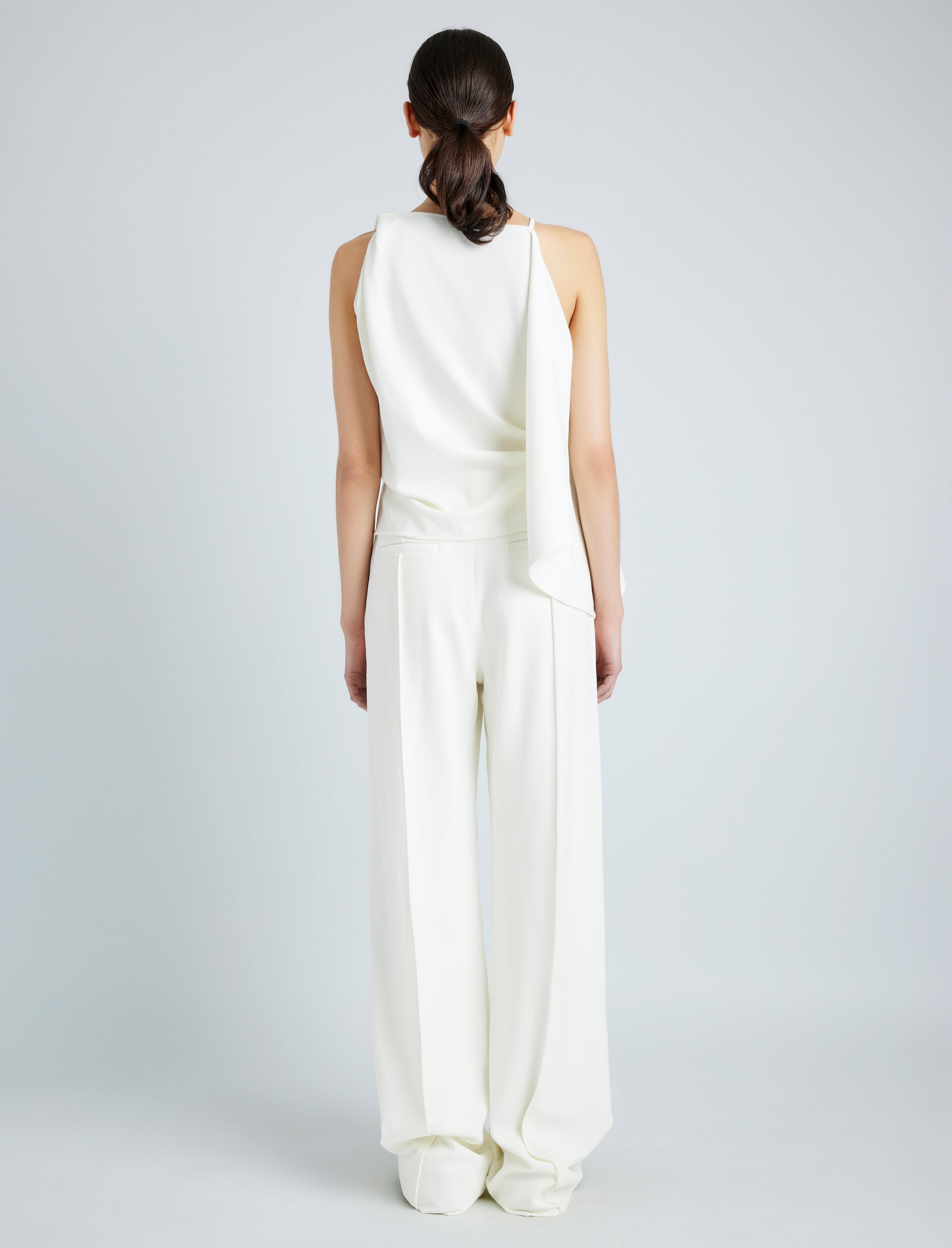 Weyes Pant in Matte Double Crepe - 4