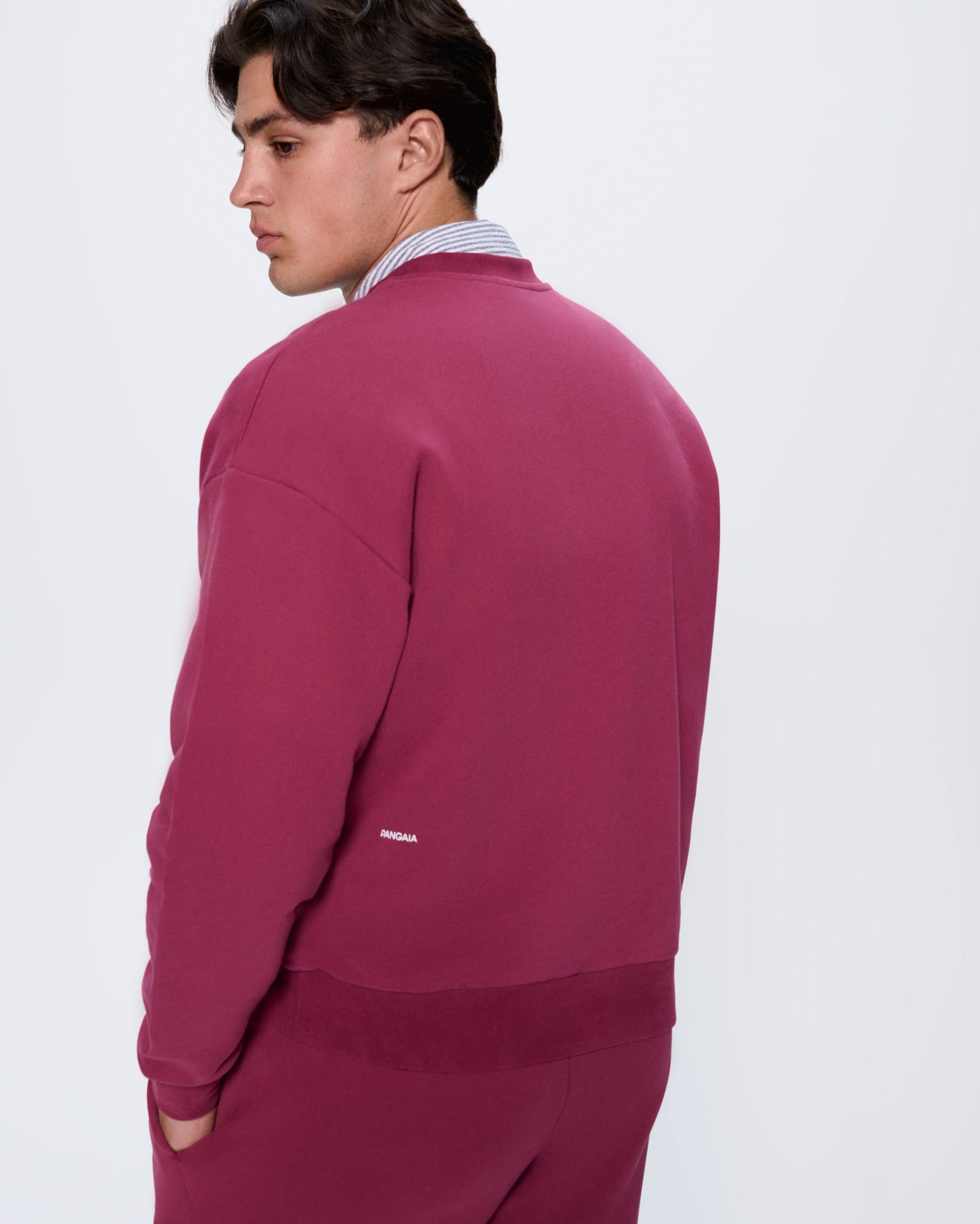 Mens 365 Midweight Sweatshirt - Milkyway Maroon - 4