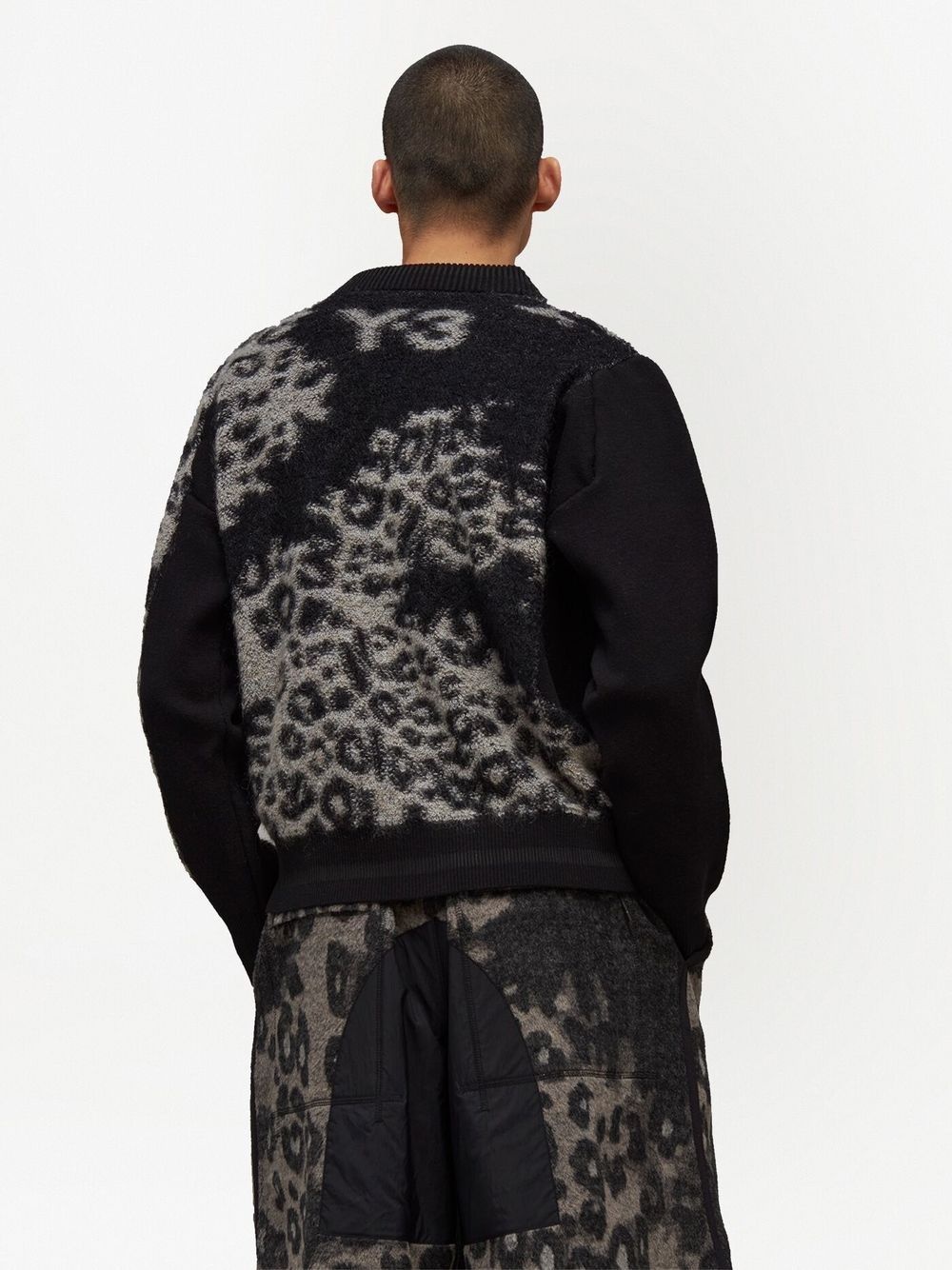 leopard-print button-up cardigan - 4