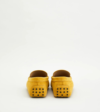 Tod's TIMELESS GOMMINO DRIVING SHOES IN SUEDE - YELLOW outlook