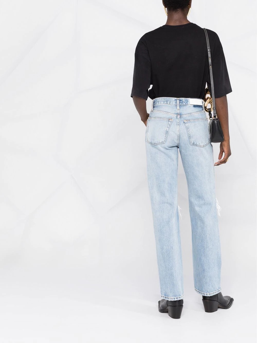 '90s high-rise loose jeans - 9