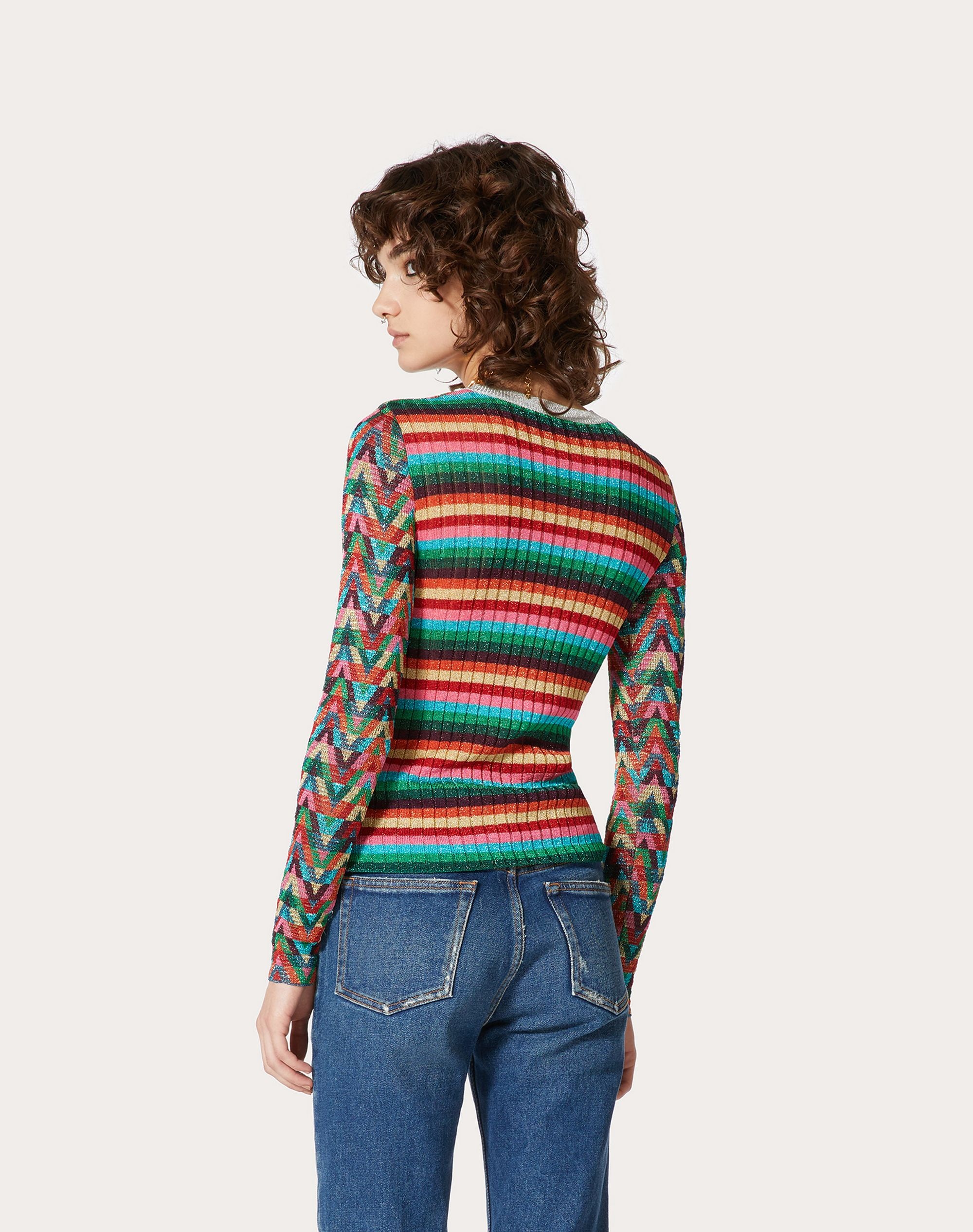 LUREX JACQUARD SWEATER - 4