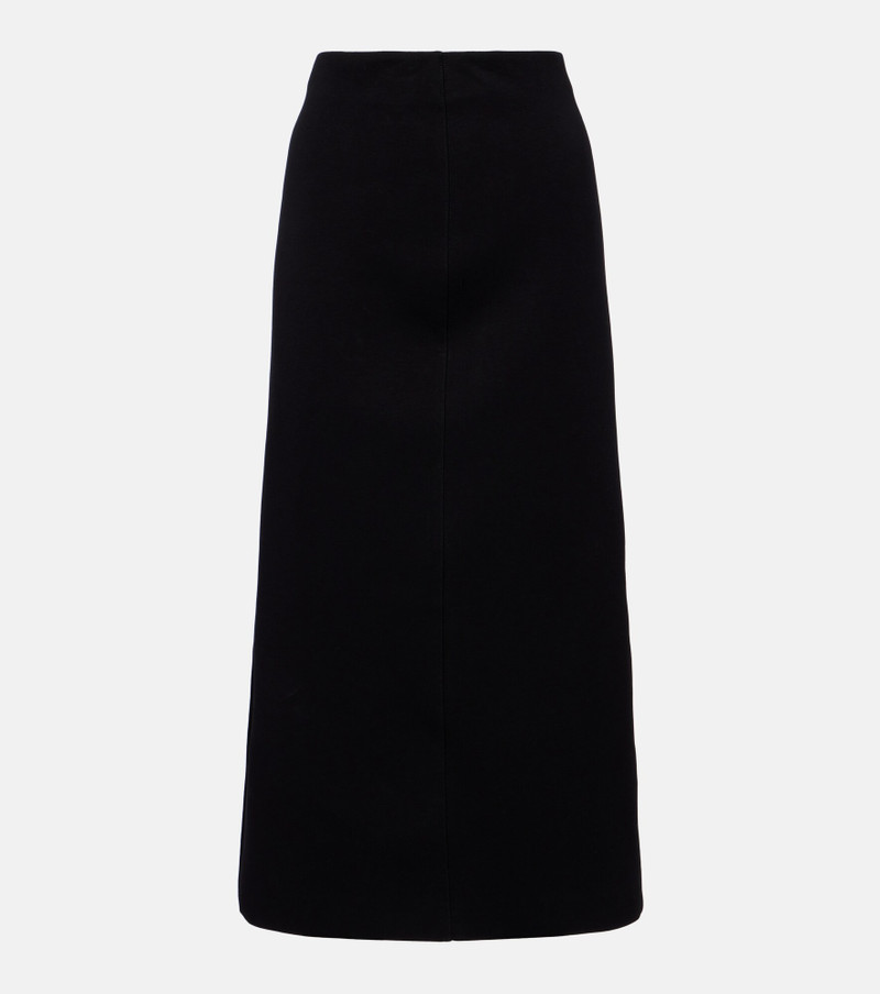 Cadmio cotton-blend midi skirt 1