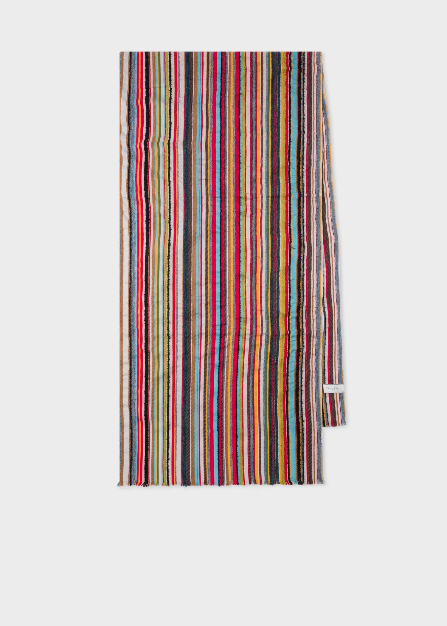 'Signature Stripe' Textured Scarf - 4
