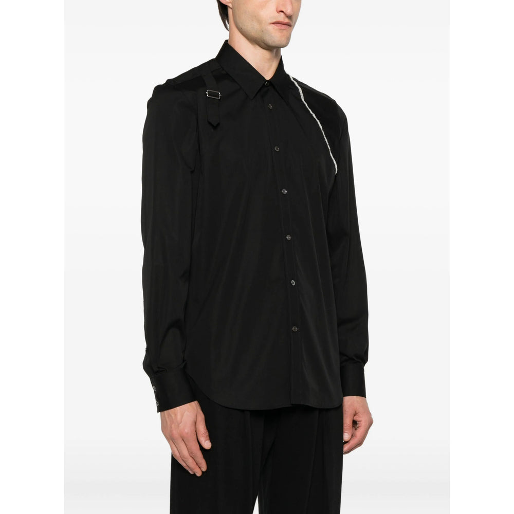 Alexander Mcqueen Black Shirts Men - 4