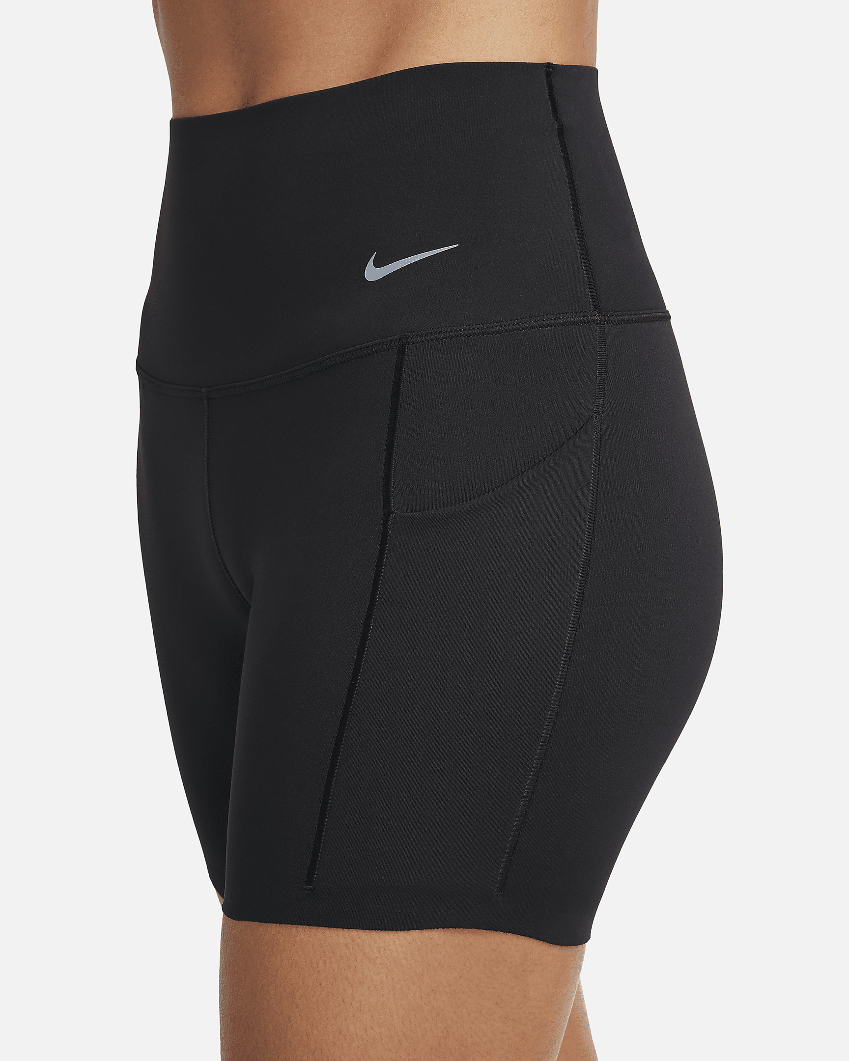 Nike Universa Women's Medium-Support High-Waisted 5" Biker Shorts with Pockets - 4