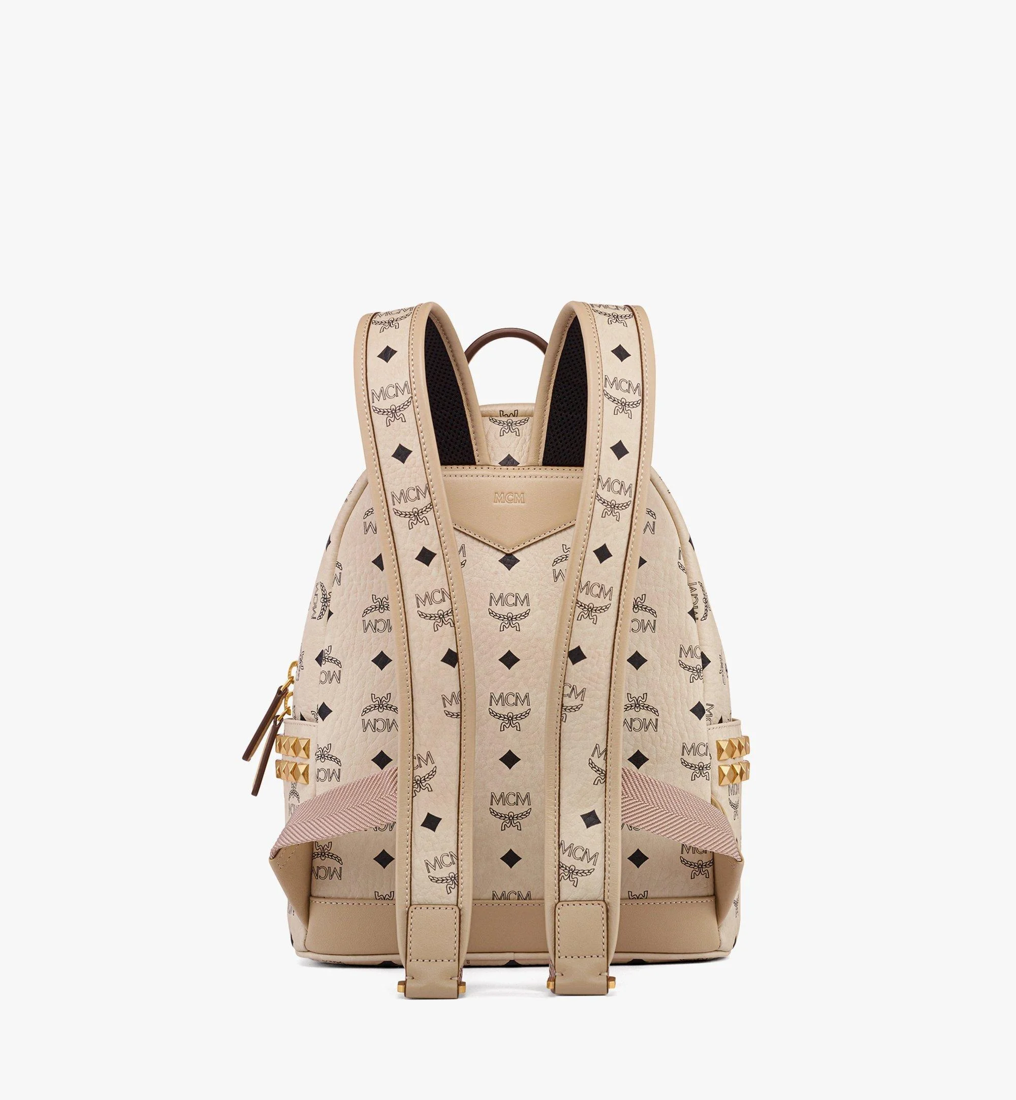 MCM Stark Side Studs Backpack in Visetos | REVERSIBLE