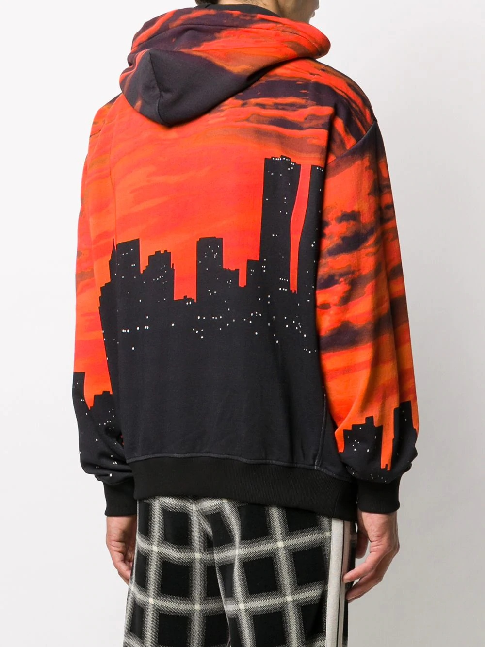 city scape print hoodie - 4