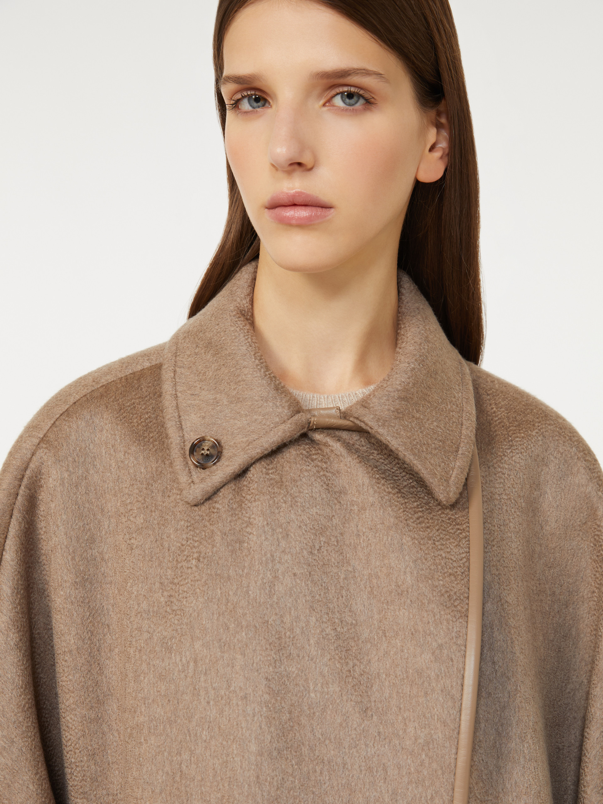 CORSARO Cashmere zibeline cape - 5