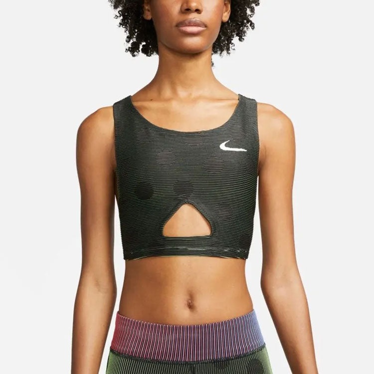 (WMNS) Nike x Off-White Crop Top 'Black Dot' CU2481-010 - 6
