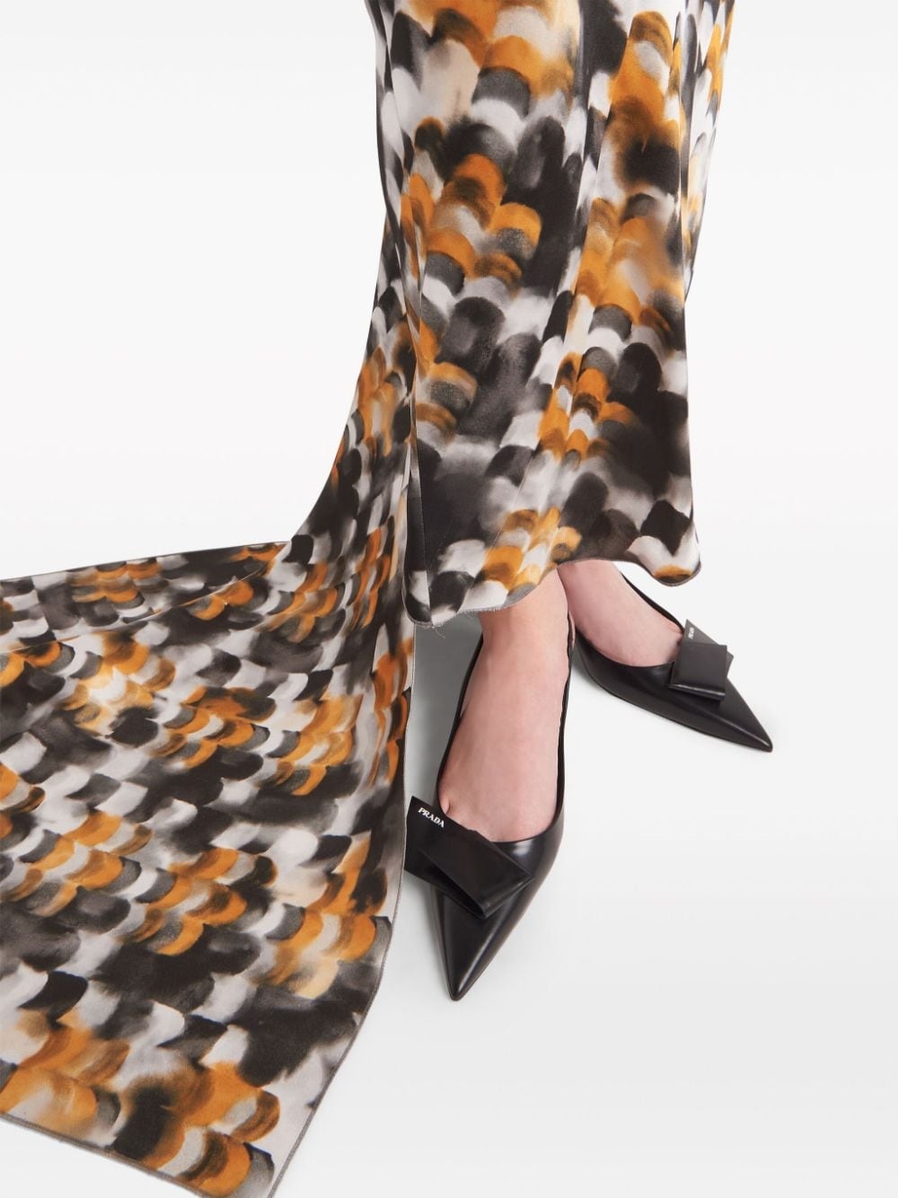 60mm fold-detail leather pumps - 6