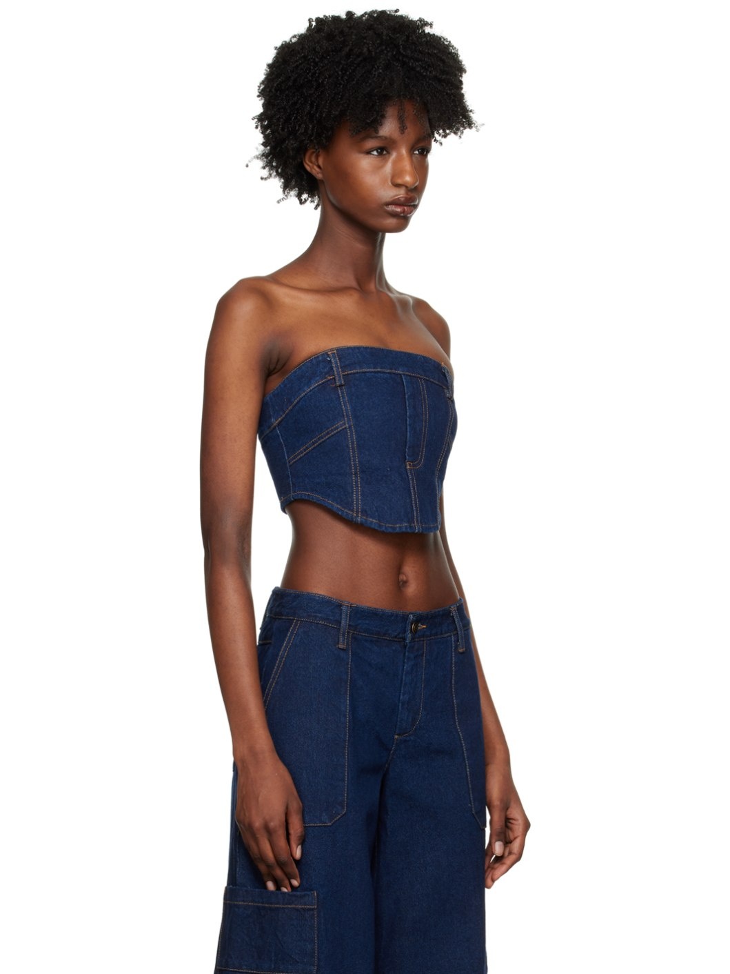 Blue Roxanne Corset Top - 2