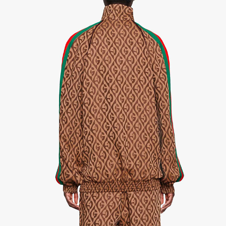 (WMNS) Gucci G Rhombus Jacket 'Brown' 596002-XJBUT-2100 - 4