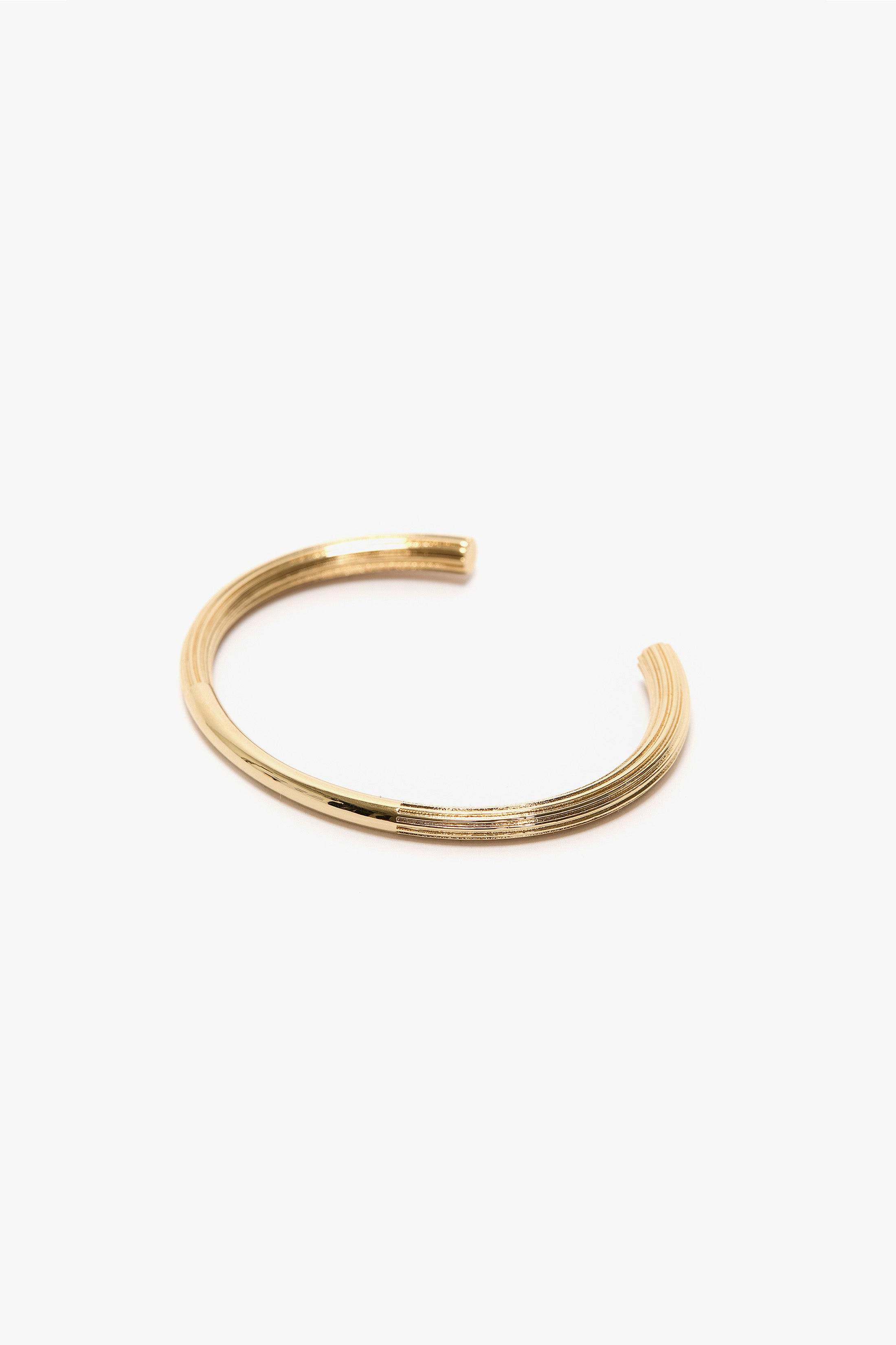 Cufflink Bracelet In Light Gold - 3