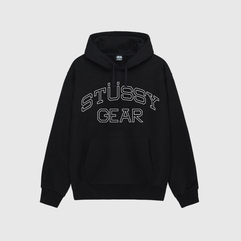 Stussy Gear Hoodie Black - 1