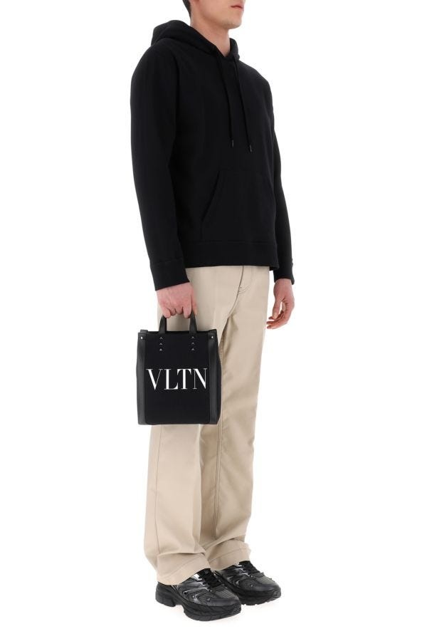 【VALENTINO】VLTN ECOLAB MINI CANVAS SHOPPER Valentino Garavani Ecolab Mini Canvas Shopper | Saks Fifth
