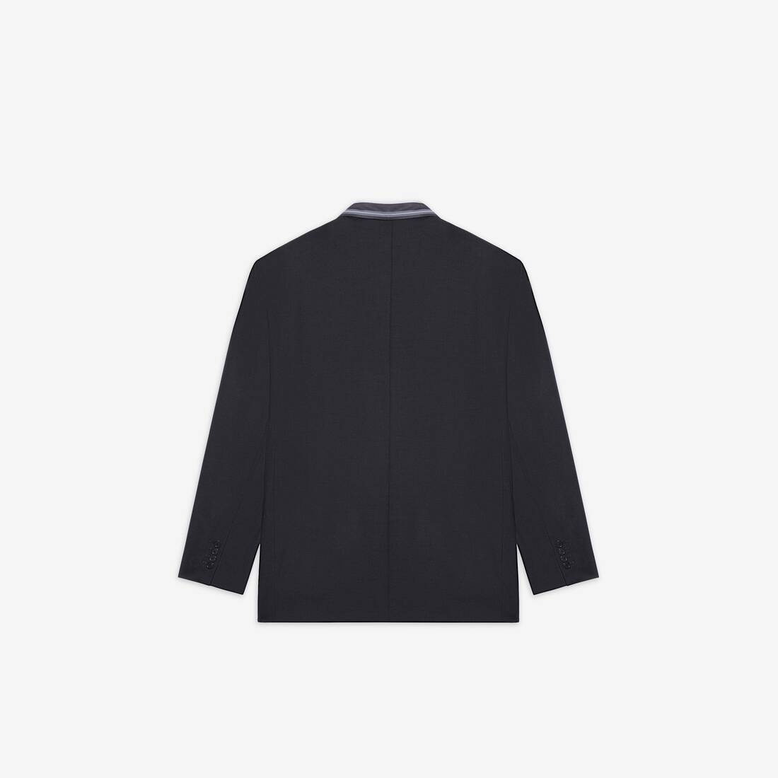 Tailored Shirt Jacket in Black/blue - 2