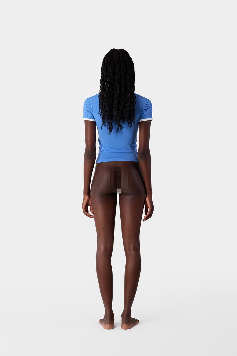 SUPER STRETCH SHORTSLEEVE TOP / sapphire blue 8