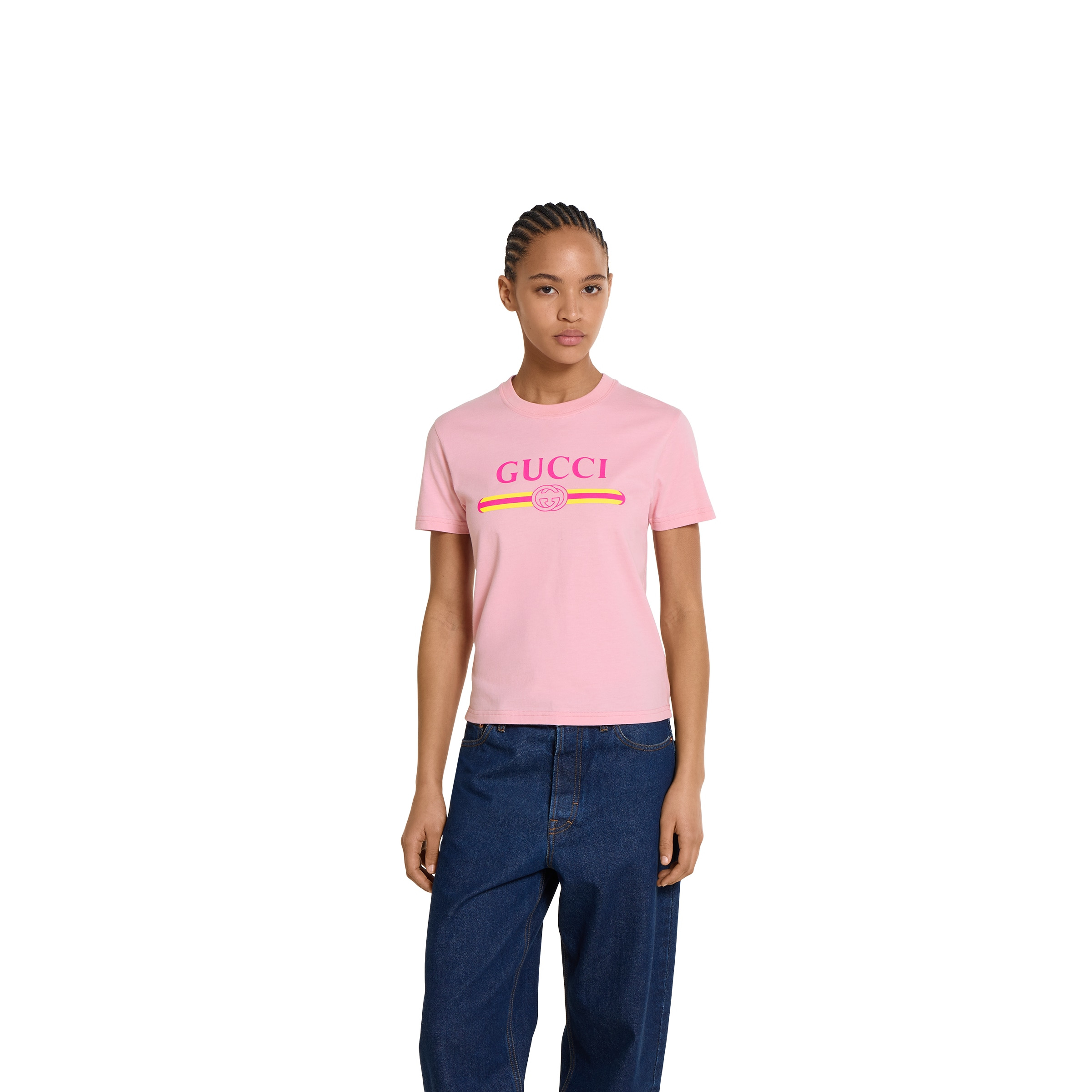 Cotton jersey T-shirt with print - 3