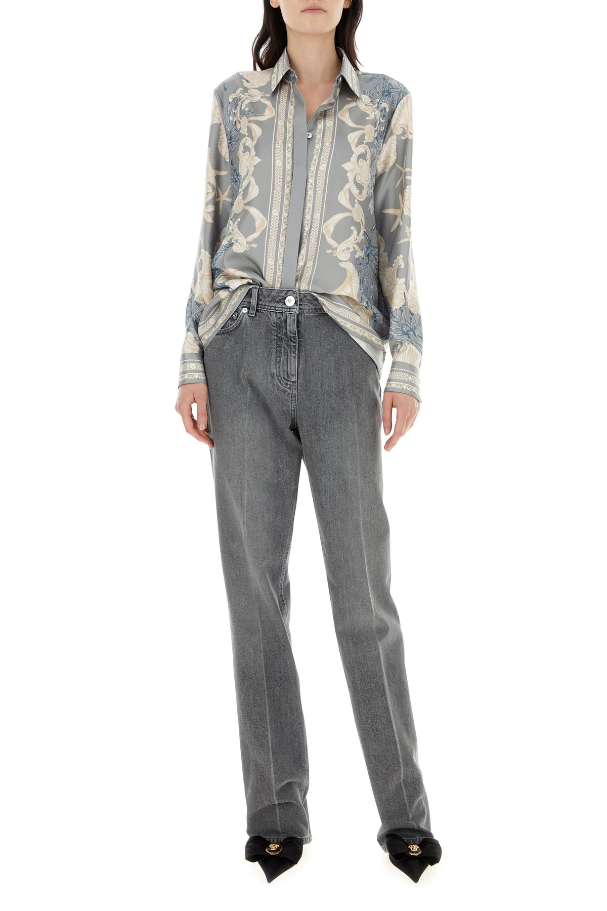 Dark grey denim jeans - 6