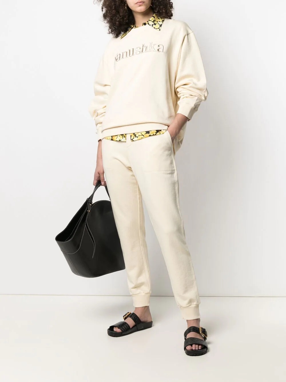 logo-embroidered track pants - 3