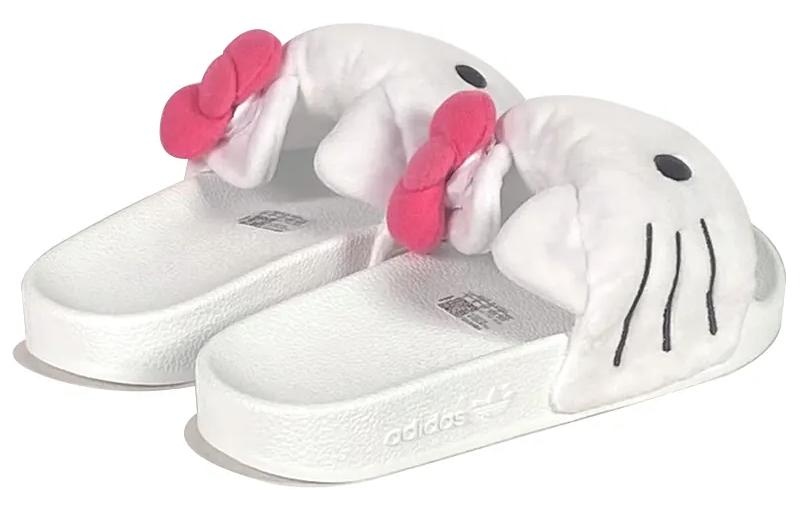 (WMNS) adidas Originals X Hello Kitty Adilette Slides 'White' IG8419 - 4