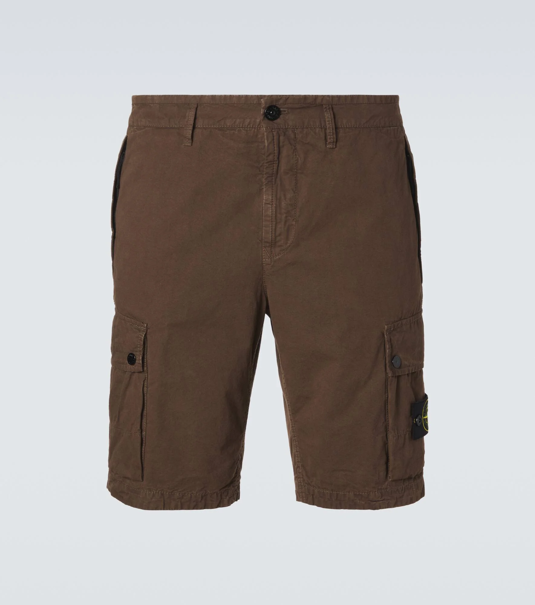 Compass cotton canvas cargo shorts - 1