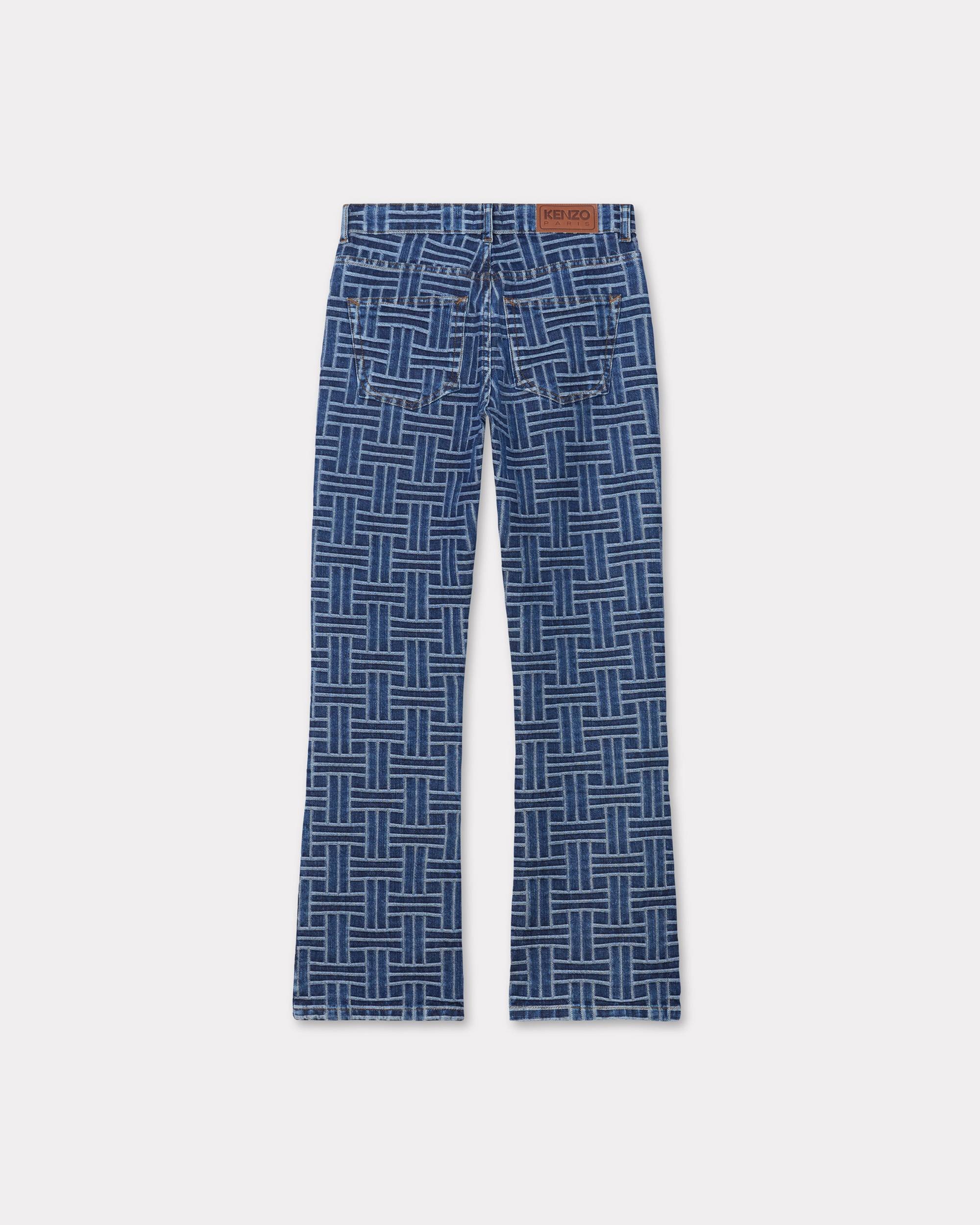 'KENZO Weave' BARA cropped jeans in japanese denim - 2