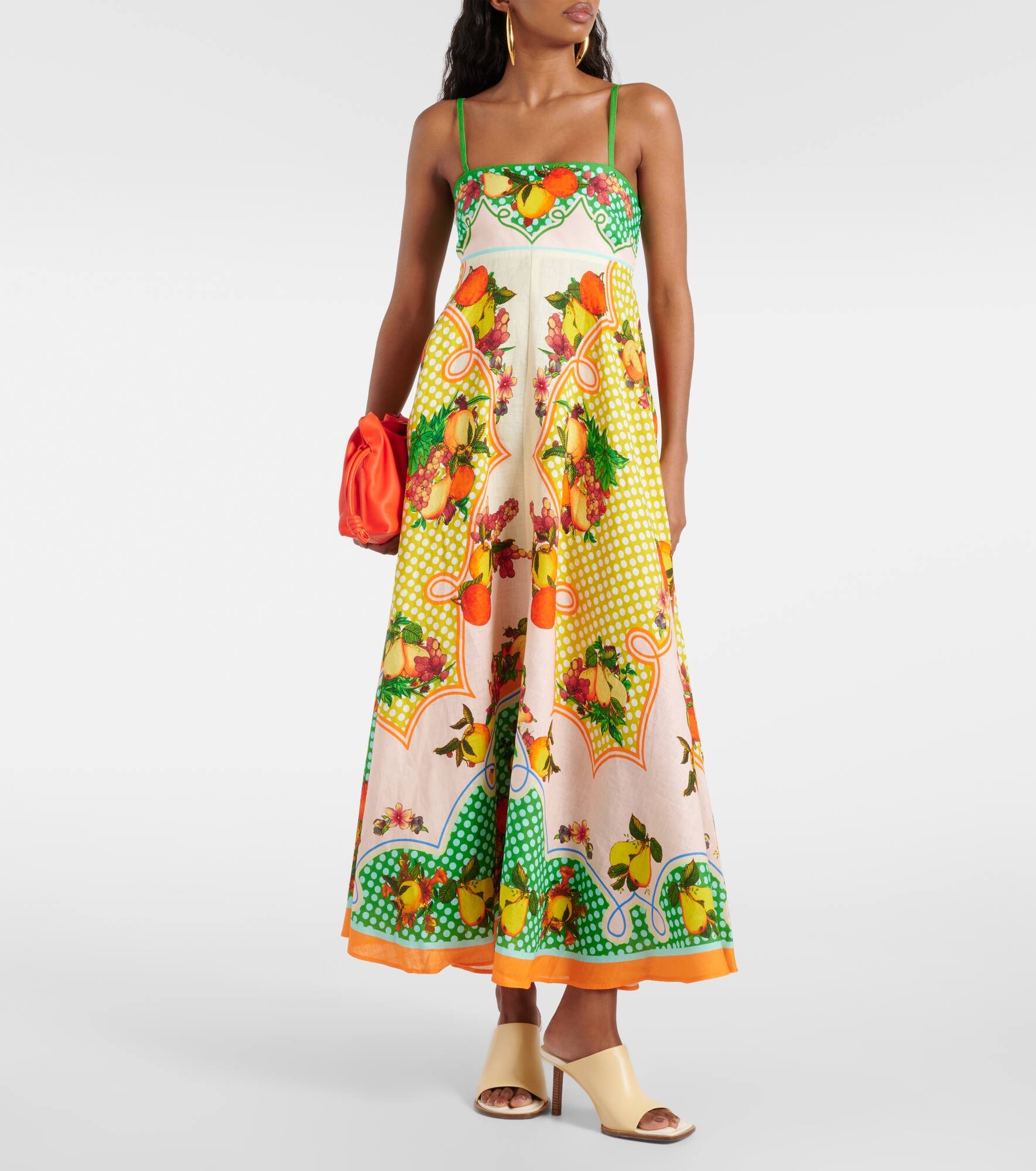 Lemonis printed linen maxi dress - 2