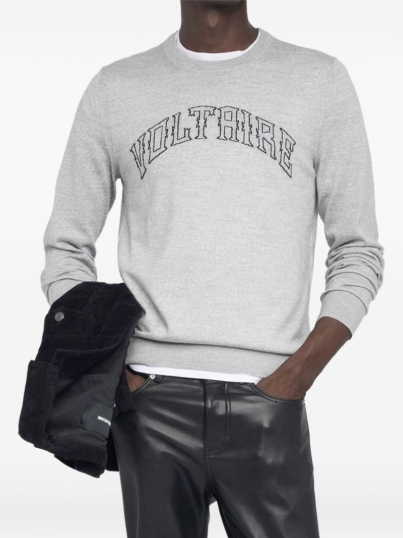 logo-print sweater 1