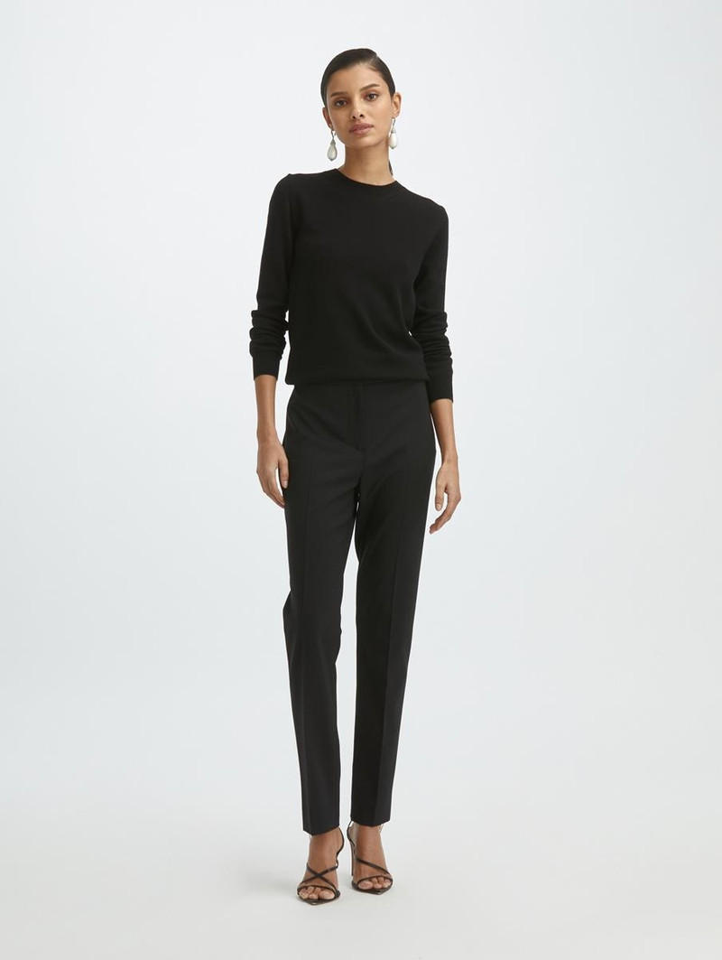 Oscar de la Renta BLACK CREWNECK SWEATER outlook