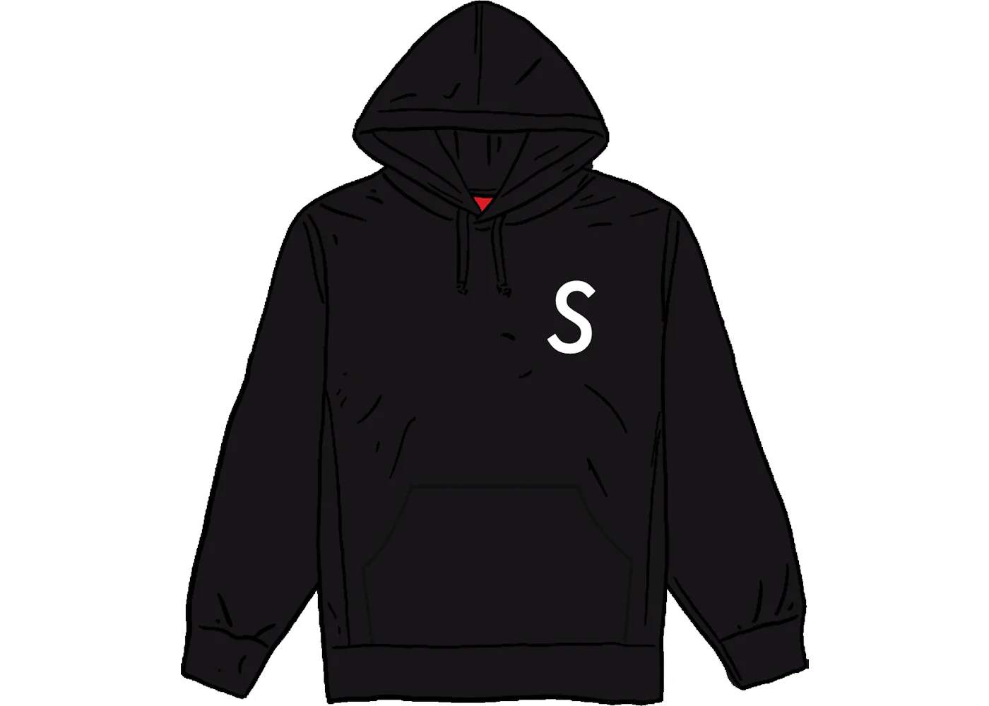 Supreme Swarovski S Logo Hooded Sweatshirt Black - 1