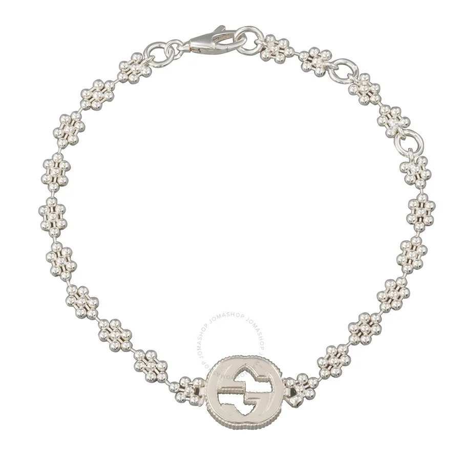 Gucci Interlocking G Sterling Silver Bracelet - 1