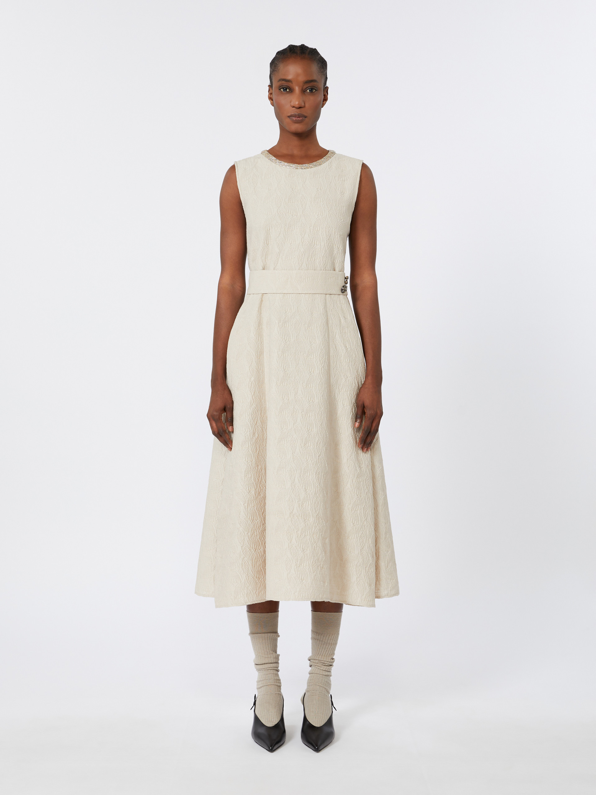 CARMEN Flared jacquard dress - 3