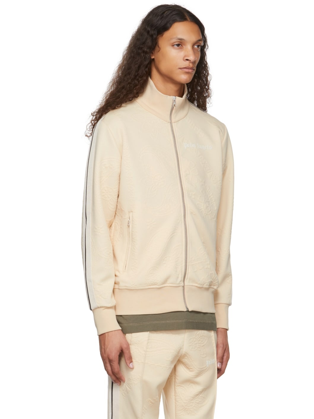 Beige Track Zip-Up - 2