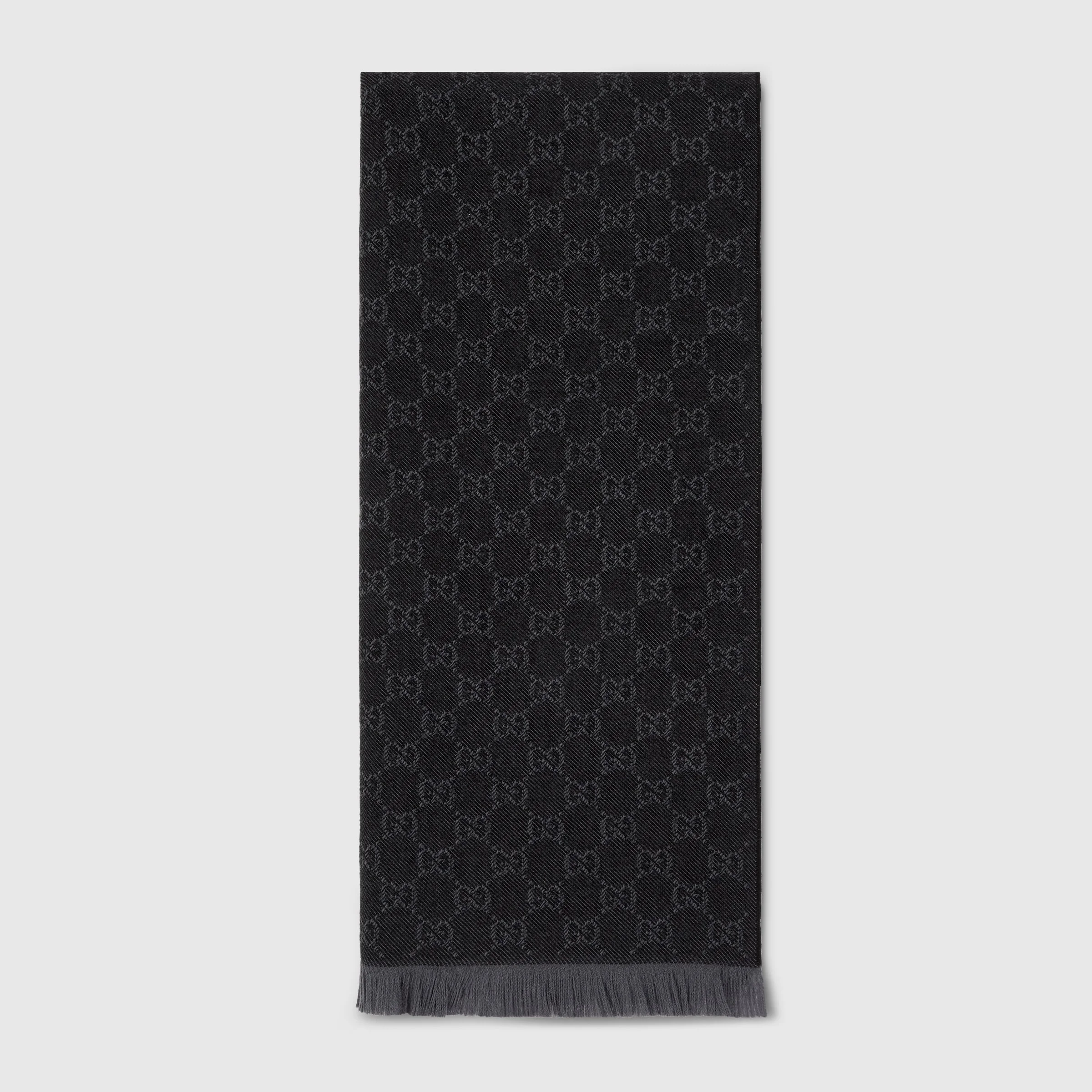 GG wool scarf - 1