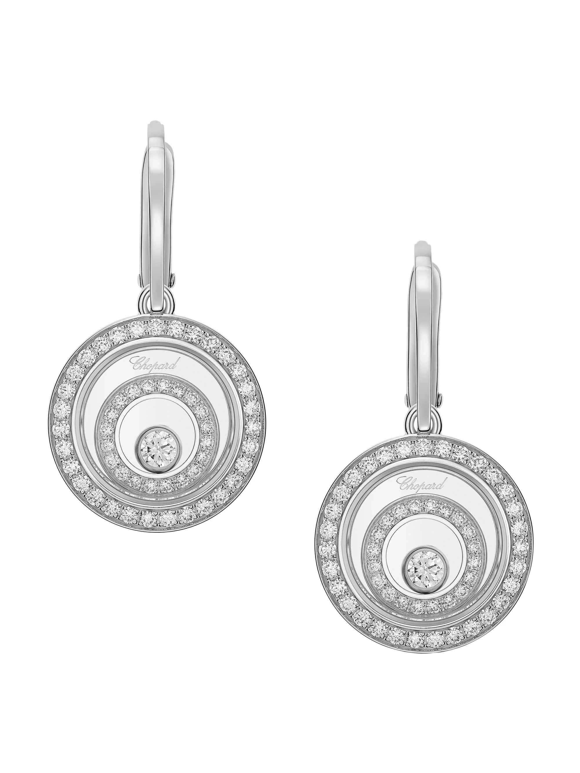 Women's Happy Spirit 18K White Gold & Diamond Earrings - White Gold - 1