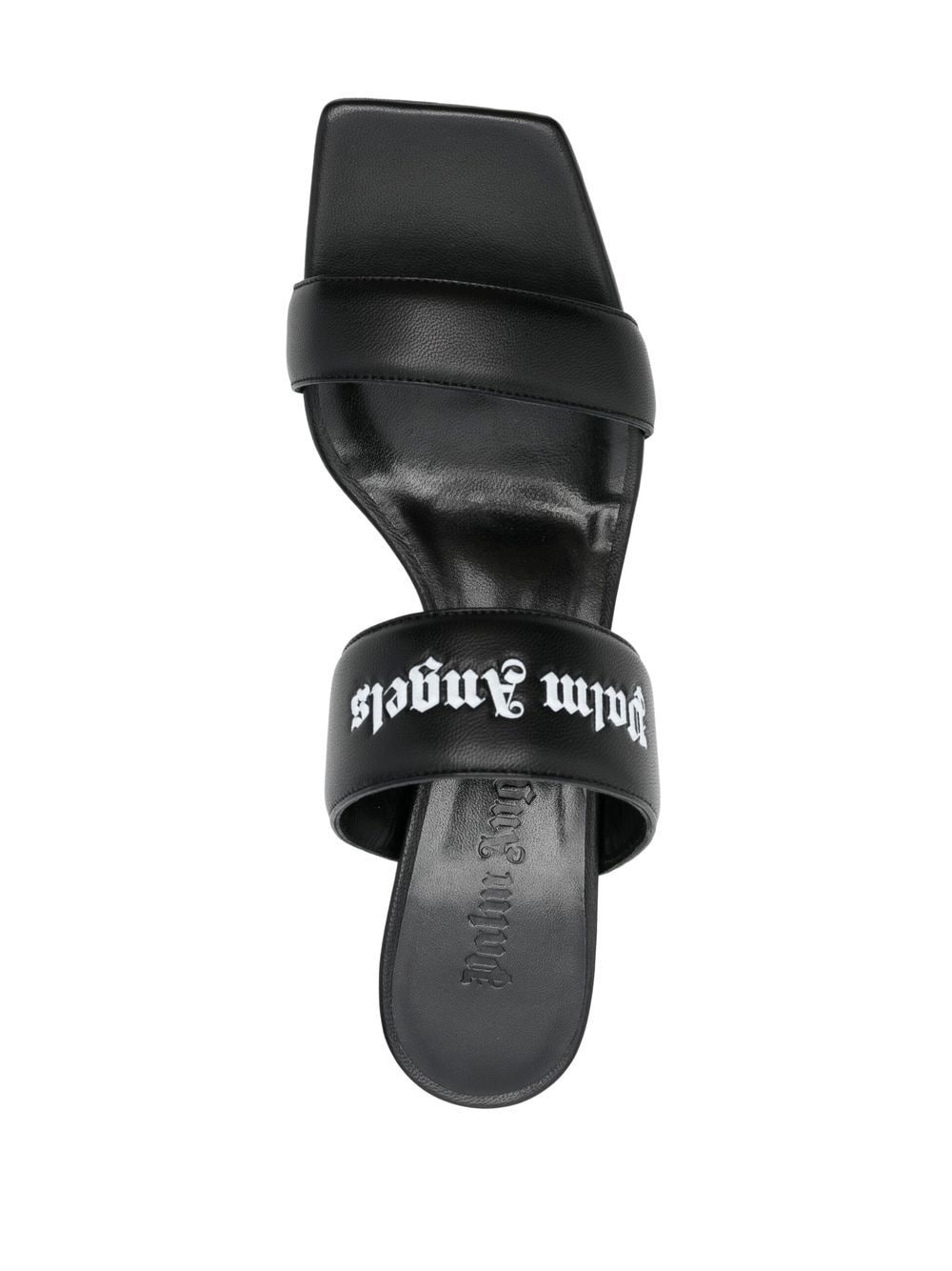 45mm logo band leather mules - 4