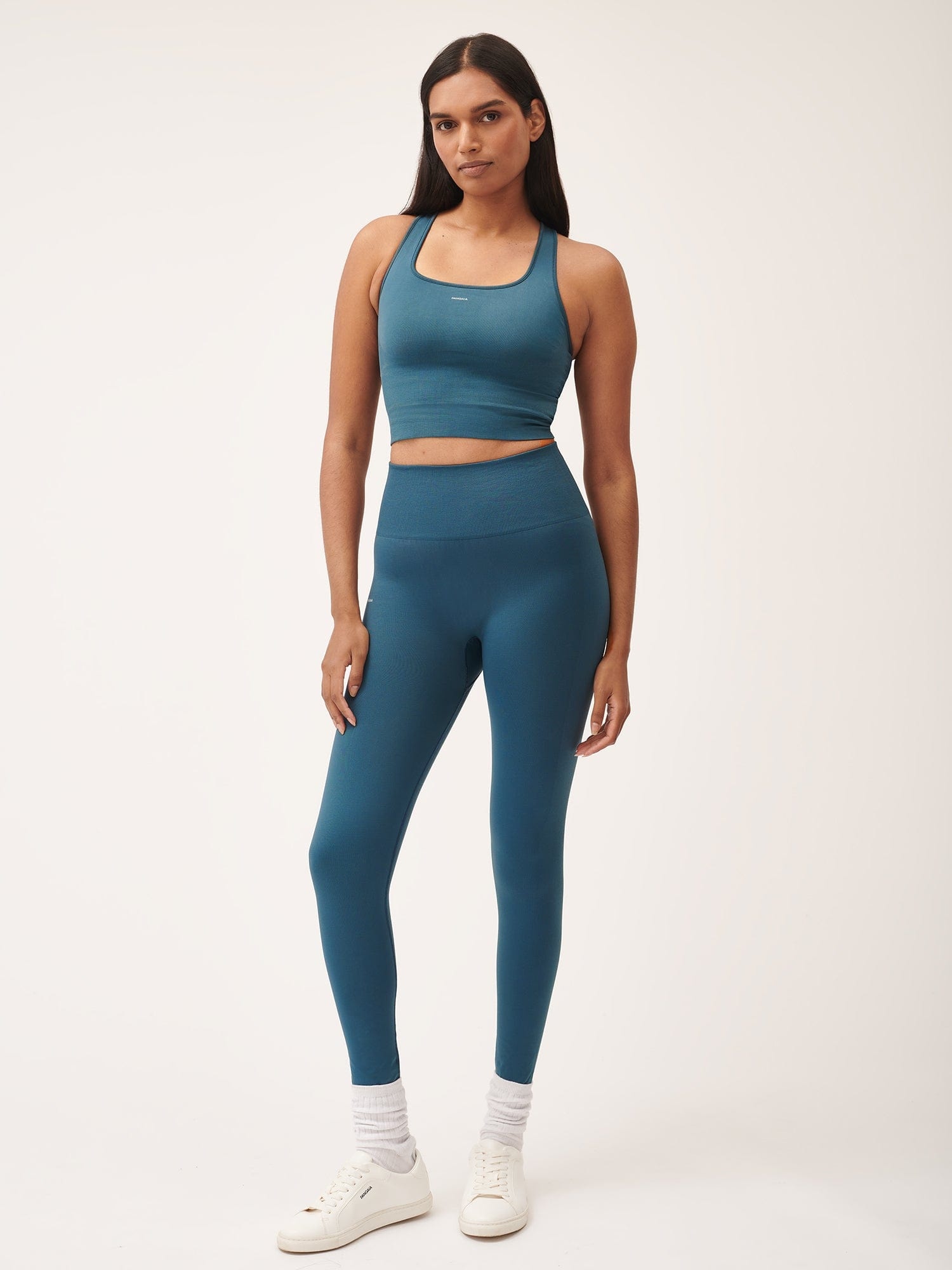 Women's Plant-Stretch Compressive Ribbed Tank Top - Storm Blue - 4