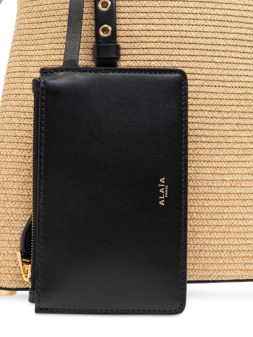 Mina 25 straw tote bag - 7