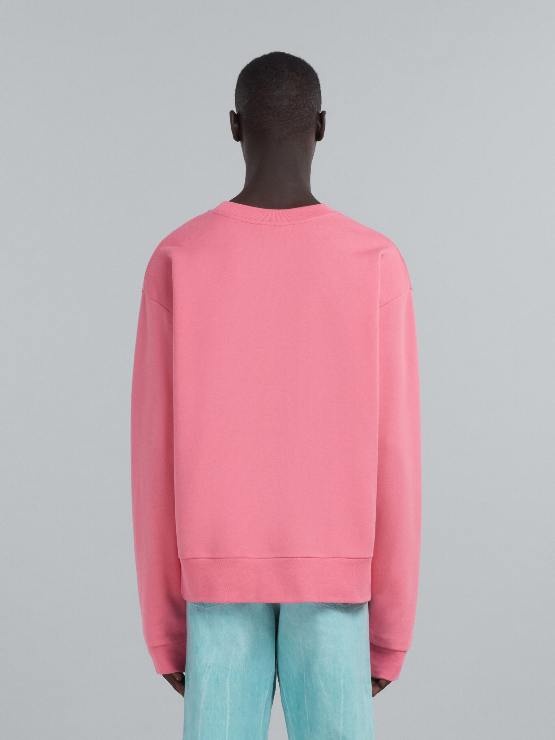 CANDY PINK SWEATSHIRT WITH LOGO - 3