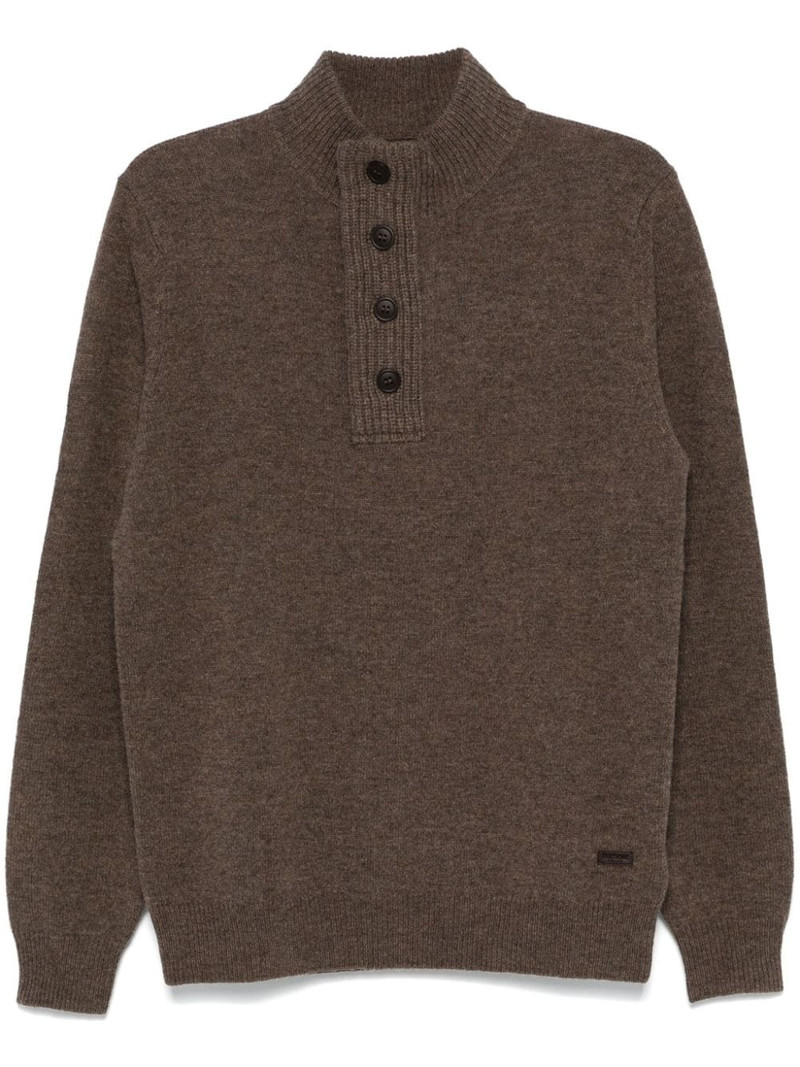 logo-patch sweater 1