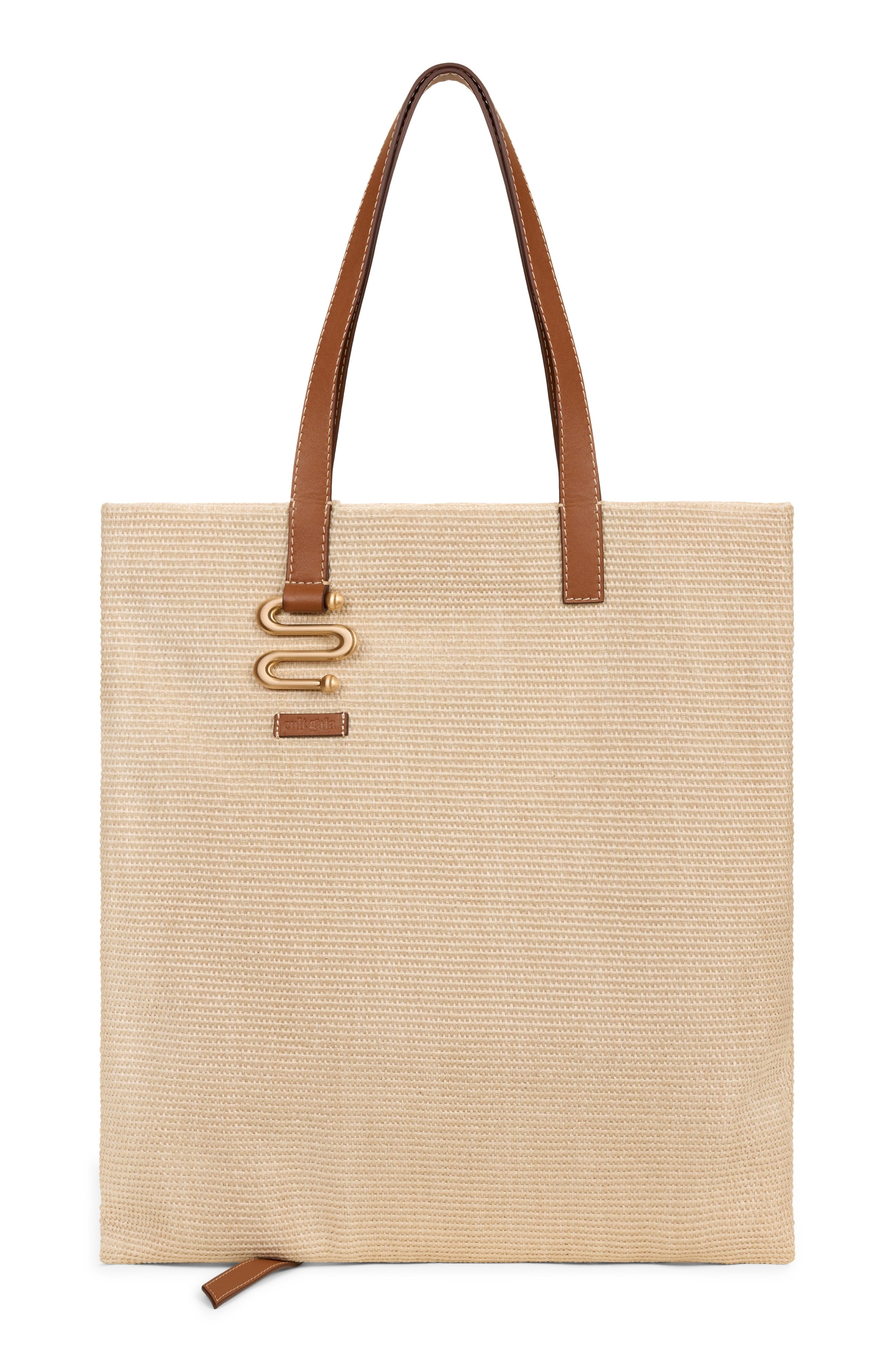 Cult Gaia Sandy Packable Raffia Tote in Cream at Nordstrom - 3