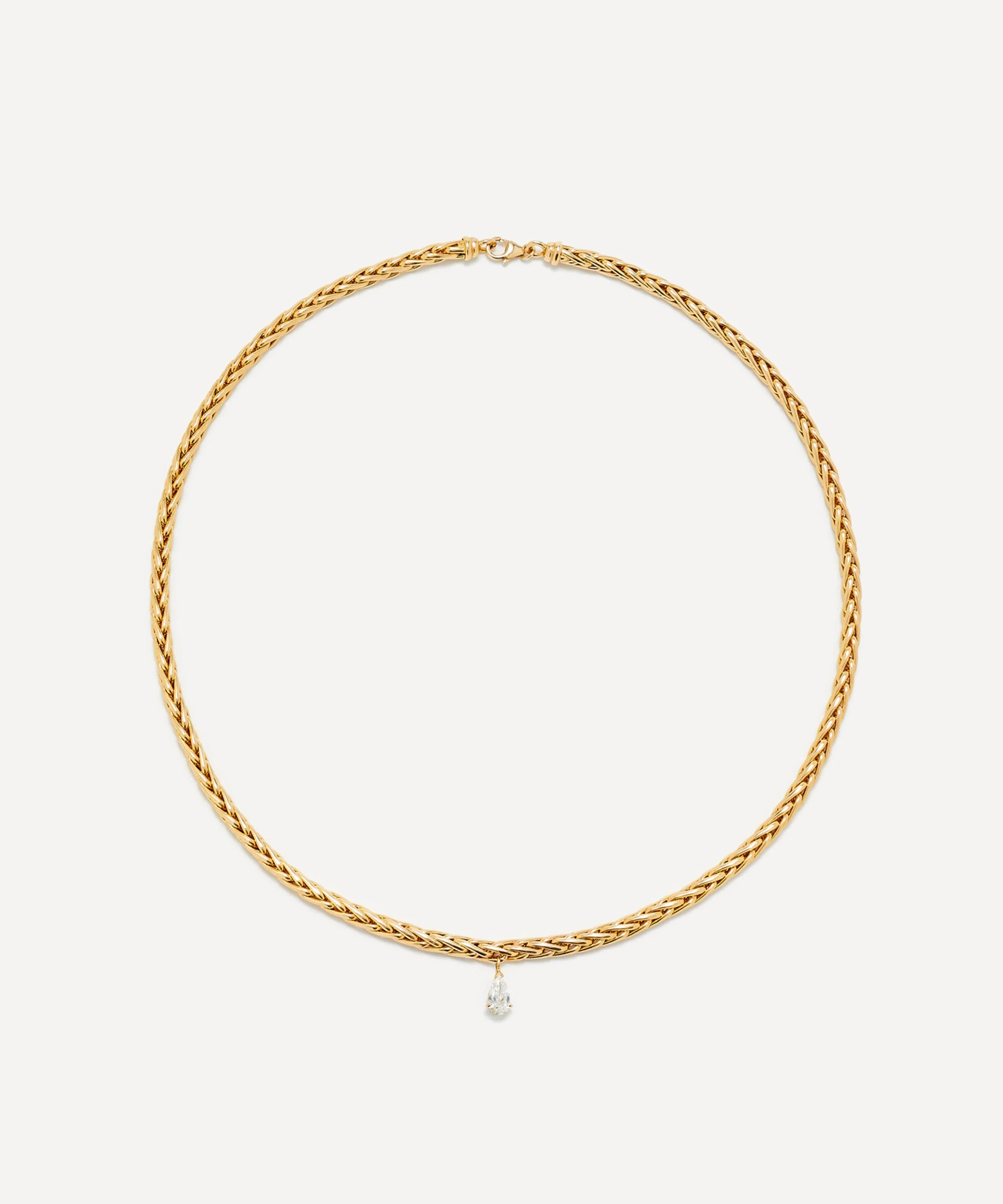 I8ct Gold Floating Diamond Necklace - 1