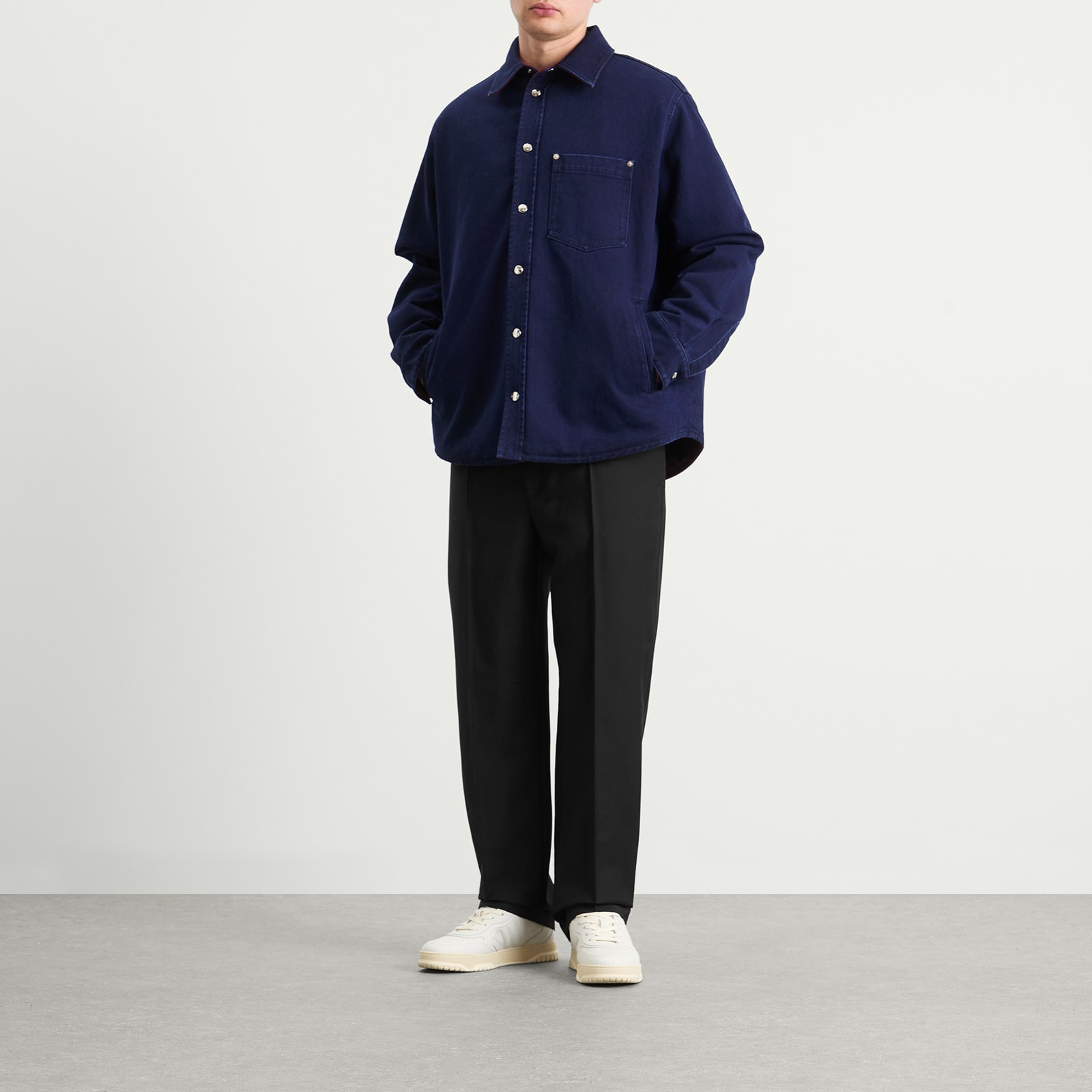 Gucci Denim Check Reversible GG Flannel Overshirt - 4