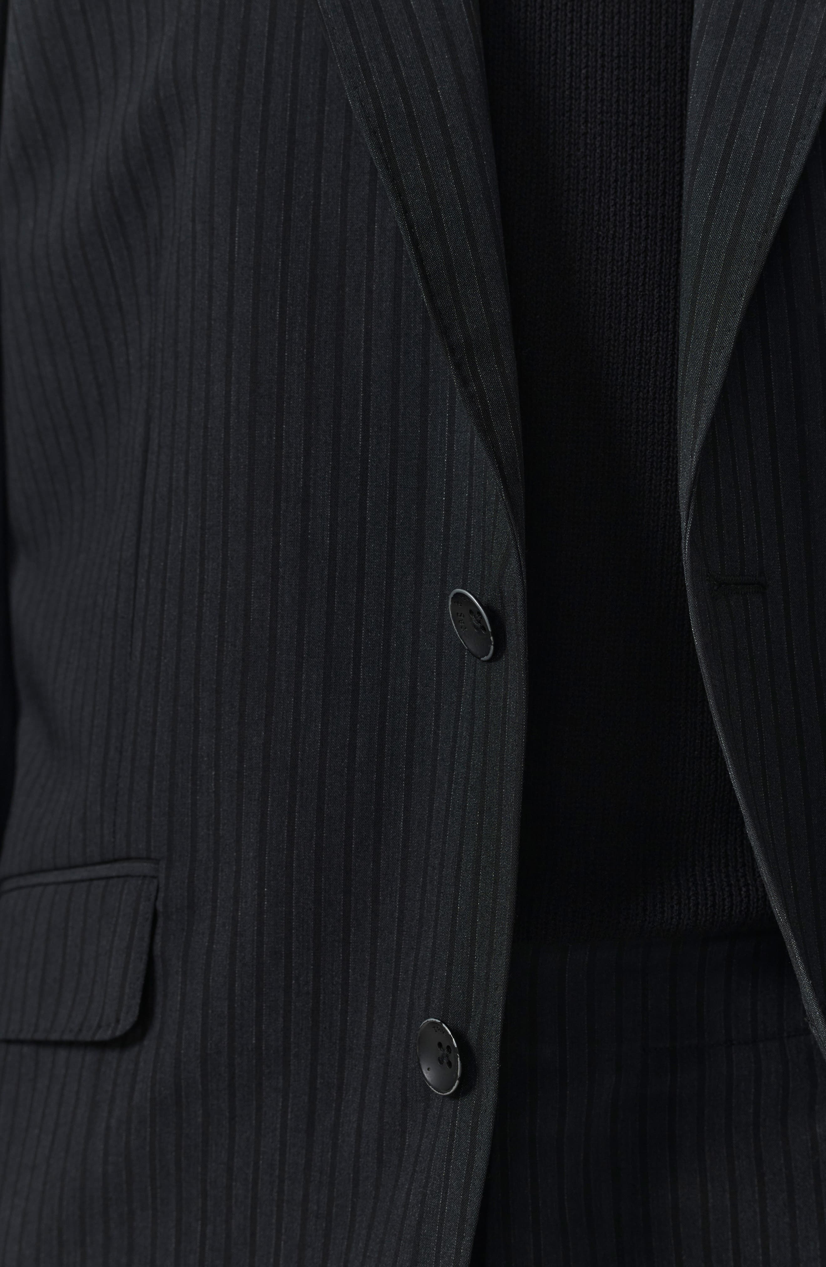 rag & bone Butler Tropical Virgin Wool Blend Blazer in Black at Nordstrom - 5
