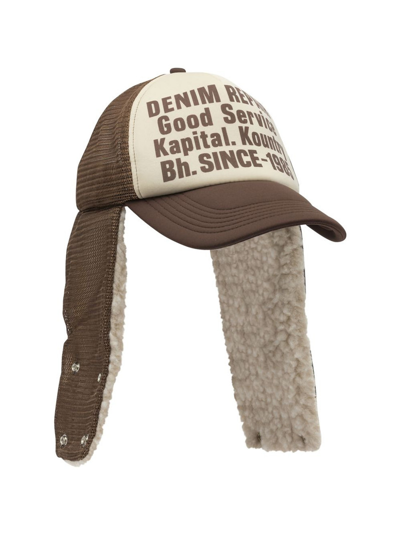 Kapital print flap hat outlook