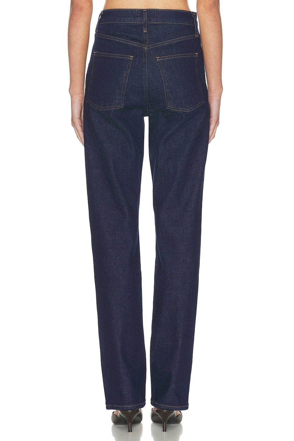 90s Pinch Waist Long Jeans - 4