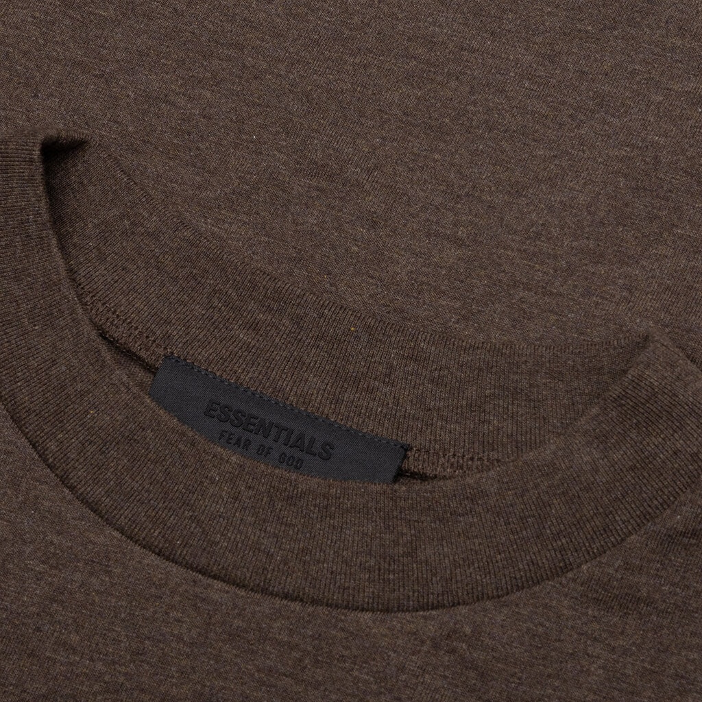 ESSENTIALS S/S TEE - HEATHER WOOD - 3